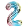 Numéro de décoration Festival de gradient de pouces 36 ballon 0-9 Foil en aluminium Enfants anniversaire décorations de fête d'anniversaire ballons th0604 s s