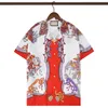Männer Designer Blusen Freizeithemden Mode Brief Tiger Print Slik Bowling Shirt Herrenhemden Sommer Kurzarm T-Shirt T-Shirts Hemd