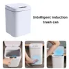 Waste Bins 16L Smart Induction Trash Can Automatic Intelligent Sensor Dustbin Electric Touch Bin for Kitchen Bathroom Bedroom Garbage 230626