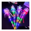 Party-Geschenk, Prinzessinnen-Stern-LED-Stab – klarer Weihnachtsbaum-Blinklichtstab für Partys, Raves, Dress-Up, Drop-Lieferung, Hausgarten, Dhs1K