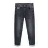 Herr Jeans Designer 7 Live Elastic broderade jeans Men's Youth Classic Quality Super Soft Small Pants W6T0