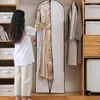 Storage Boxes Wedding Dress Hanging Organize Bag Garment Clothes Suit Coat Protective Dust Cover Household Foldable Protect Case