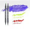 Marker STA Kalligraphie Pinsel Marker Stift Set Doppelköpfige Skizze Farbe Wasser Pinsel Kunst Aquarell Marker Stifte Zeichnung Liefert