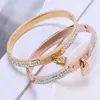 2023SS Bracelets Jewelry Women Bangle Classic Titanium Stee Steel Gold Belcher Charm Bracelet No Box
