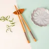 Chopsticks 1Pair japansk stil naturligt handgjorda trä Japan/porslin äter ware chop pinnar med mönsterstänger tableware