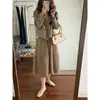 Skirts Xiaoxiangstare High Waist Skirt Spring Women's Dress 2023 Yarn Medium Length Hip Wrap A-shaped Umbrella 2376