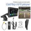 S 7 pulgadas coche Mp5 reproductor inalámbrico portátil Carplay coche pantalla táctil Multimedia Bluetooth tarjeta Universal reproductor de vídeo Host L230619