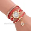 Montres-bracelets 100 pcs/lot 920631 mode Relojes De Mujer gros goutte d'eau montres-bracelets pour femmes dame Femme Wrap
