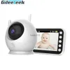 ABM100 Monitor de bebê colorido de vídeo sem fio de 4,3 polegadas, monitor de 360 graus, lembrete de áudio de 2 vias, monitor de temperatura, rastreamento de movimento L230619