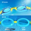 Goggles Copozz Swimming Goggles Kids 3-10 Waterproof Swimming Glass Clear Anti-dimma UV-skydd Soft Silicone Frame and Strap 230627