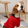 犬アパレルペットTシャツ快適なセーターレッドラブリーパターンの服