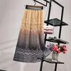 Skirts 2023 Spring Women Fashion Lace Crochet Floral High Waist Hollow Out Ladies A-line Summer Pleated Mid-calf Skirt