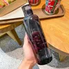 Large Capacity Glass Bottle With Time Marker Transparent Water Bottles Leakproof Drink Bottle Water Drinks Juice Simple Cup L230620