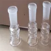 Fabbricazione di pipe in vetro Bong per narghilè soffiato a mano Adattatore per ruote multiple