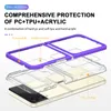 Ultra przezroczyste szczupłe przypadki telefoniczne dla Samsung Galaxy Z Flip4 Flip3 Najnowszy przezroczysty akrylowy anty-szok tylny okładka moda prosta design zielony