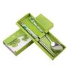 Dinnerware Sets Chopsticks And Spoon Set With Non-Slip Design Long Handle Metal For Daily Life Durable Minimalist Style DIN889