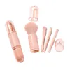 Makeup Tools 4pcsset 4 In 1 Telescopic Brush Portable Travel Brushes Set Eyeshadow Loose Powder Mini Beauty 230627