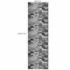 Wallpapers Vintage Grey Old Brick Wallpaper Zelfklevend verwijderbaar papier Woondecoratie Schil en plak Appartement Gerenoveerde Sticker