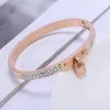 2023SS Bracelets Jewelry Women Bangle Classic Titanium Stee Steel Gold Belcher Charm Bracelet No Box