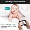 4.3Inch IPS Screen Wireless PTZ Intercom Baby Monitor Security Camera Long Distance Camera EU Plug L230619