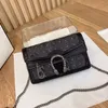 2023 Classic Luxury Chain Fashion Shoulder Bag Plaid brand Purse Vintage diseñador de mano de cuero marrón femenino con caja modelo multicolor 476432