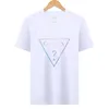 Vêtements de créateurs Triangle de mode pour hommes Motif de lettre Question Mark coton respirant simple décontracté polyvalent manches courtes taille asiatique M XXXL hommes vêtements t-shirt