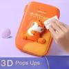 バッグペンシルケースカワイイ猫ペンシルボックスバッグエストチェは学用品をポップアップアップします恐竜ペンシルケース文房具Astuccio etuiかわいいpiornik