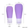 Lagringsflaskor Sdotter 4st 38/60/90 ml Trese Portable Silicone tom läckage Proof Squeezable Refillable Tubes Shampoo Lotion Containers