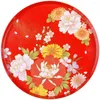 Dinnerware Sets Chinese Festive Tray Storage Chic Candy Tea Cup Plate Flower Pattern Snack Serving