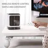 Desktop Air Cooler Summer Cool Artifact LFJ-1 White Remote Control Model Usb Plug-in Model Small Fan Portable Colorful Night Light Spray Hydrating Humidifier