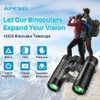 Telescope Binoculars APEXEL 10x25 High Powered Binoculars With Low Light Night Vision Folding Easy Focus Binocular Tescope for Bird Watching Travel HKD230627