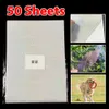 Papper 50 Sheets A4 Cold Laminering Film Holographic Sand Foil Adhesive Tape Back Stars Hot Stamping On Paper DIY Package Color Card