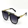 Men Vintage Sunglasses 0937 Square Plate Metal Combination Board Strong Euro Size Uv400 Lens with