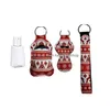 Sleutelhangers Lanyards 1 Setis3 Pcs 36 Stijlen Kerst Neopreen Hand Sanitizer Fles Houder Polsbandje Sleutelhanger Chapstick Sleutelhanger Drop Dh4Cc