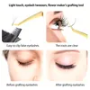 Ögonbryn pincett Eyelashes Ultra Fine Tips Förbättra för 3D 6D -fransar Extensions Twees Profession Ryskt ögonfrans Pincette Högkvalitativ 230627