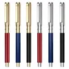Pennor Darb Fountain Pen pläterad med guldplätering av högkvalitativ affärskontor Metal Ink Pens Gift Classic
