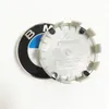 Tapacubos de rueda para BMW-W, 68mm, azul, blanco, negro, estilo M, tapas centrales para coche, 36136783536