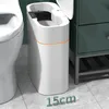 Avfallsfack Automatisk sensor Trash Can Toilet Kitchen Dumpster Smart Badrum Hushåll Vattentät induktionsskräp Bin Bucket WasteBasket 230626