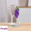 Decorative Objects Figurines 36 Hangs Crystal Grape Tree Decorations Fengshui Glass Craft Home Decor Figurines Christmas Year Gifts Souvenirs Ornaments 230628