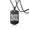 Pendentif Colliers Blm Déclaration Collier Inspiré Militaire Hip-Hop En Acier Inoxydable Pour Les Manifestants À La Mode Drop Delivery Bijoux P Dhavi