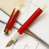 Pennen Rood Wit Jinhao 100 Centennial Resin Fountain Pen Arrow Clip EF/F/M/Bent NIB Converter Writing Business Office Gift Ink Pen