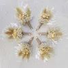 Gedroogde bloemen 8 stuks Mini Lagurus bloemboeket natuurlijk bewaard gebleven thuis tafel decor chique bruiloft land decoratie
