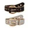 Belts M2EA Shinning Waist Belt For Rhinestone Women Men Luxury Crystal Studded Strap Jeans Formal Dres