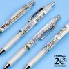 Pens Japan Pentel 20th Anniversary Limited QuickDrying Gel Pen Modelo Comemorativo Bln75 Stick Transparente 0,5mm Pushin Black Repa