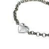 2023 Gujia 925 sterling silver heart-shaped bee vintage style G family fashionable light luxury men's and women's bracelet