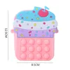 Girl Fashion Silicone POP Toy Bag Ice Cream One Shoulder Messenger Change Storage Bags