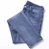 Heren Jeans Designer Medusa Gedrukte Jeans Heren 2021 Zomer Nieuwe Elastische Slim Fit Rechte Broek Mannen F6ZJ