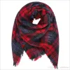 Kids Plaid Deken Sjaals Tartan Gestreepte Kwasten Sjaal Mode Warme Halsdoek Herfst Winter Baby Sjaal Groothandel Toegang