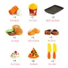 Kitchens Play Food Simulation Food Children Pretend Kitchen Toys Hamburger Steak Pizza Fast Food Plate Set Pretend To Play Children's Kitchen Game 230627