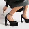 SHOES Sandals ENMAYER INS Size Genuine Leather Women Super High Heels Party Wedding Thick Platform a